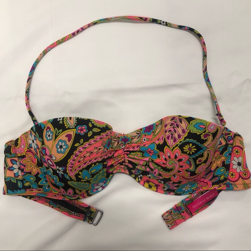 Victoria’s Secret Paisley Strapless Swim Top